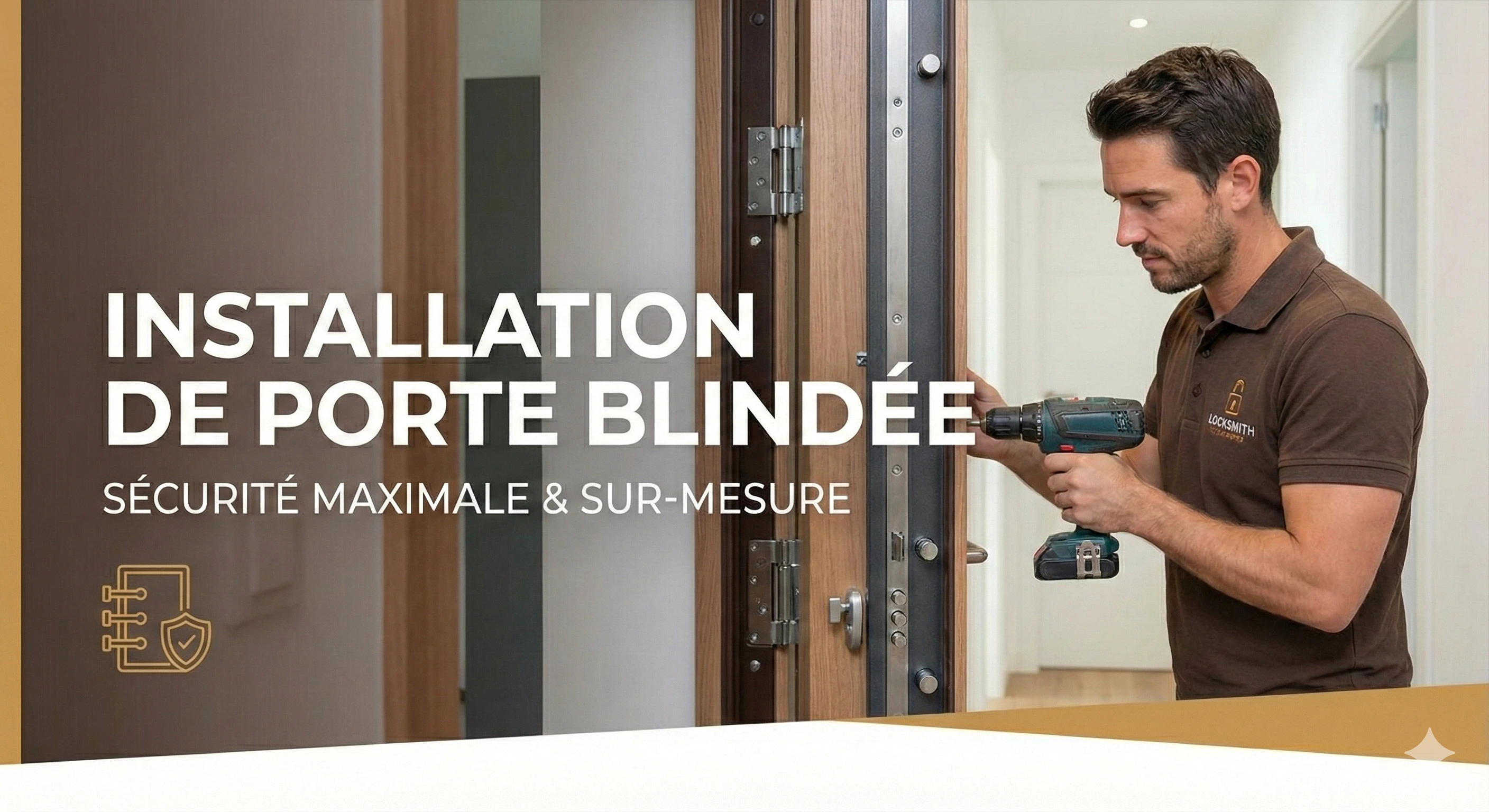 Installation porte blindée