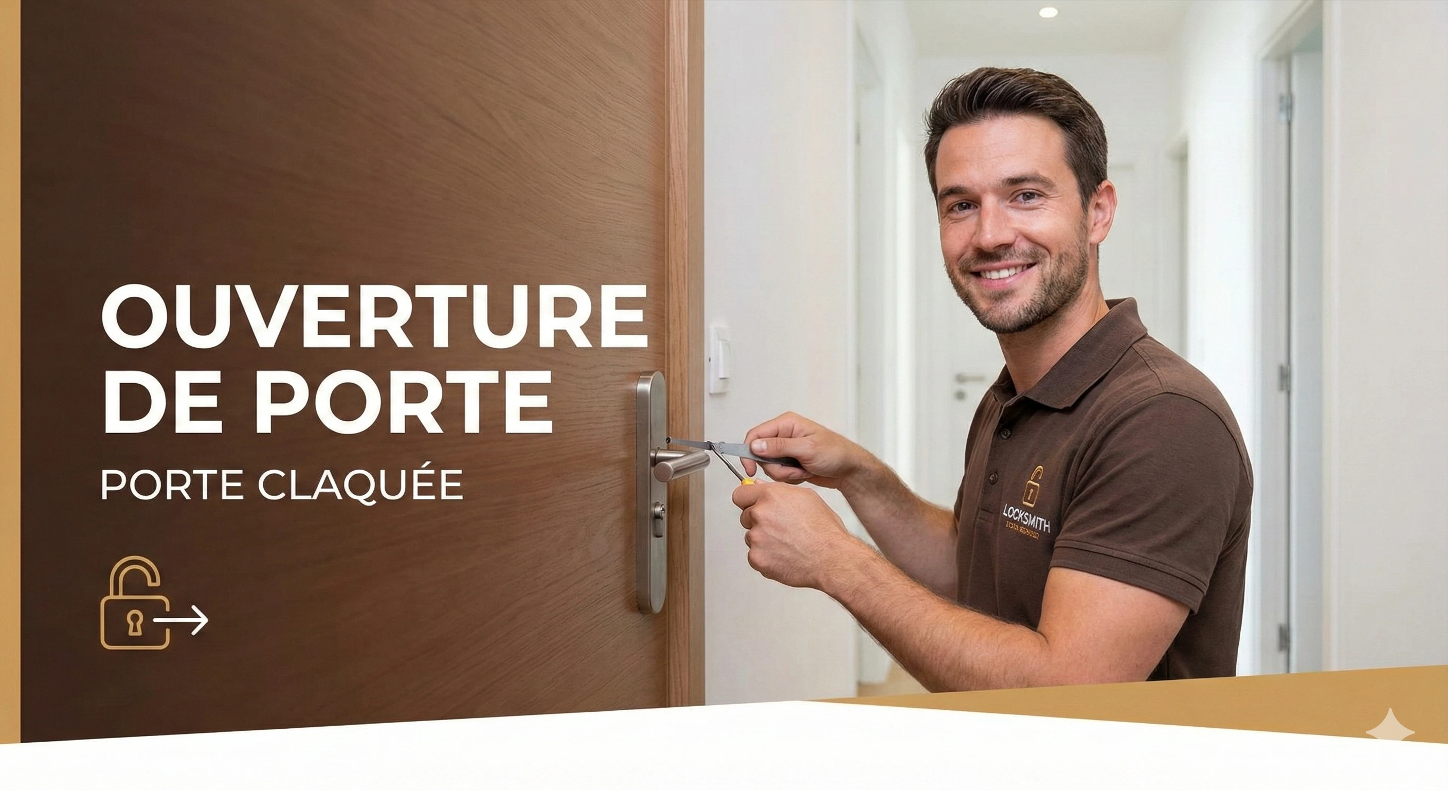 Ouverture de porte claquée